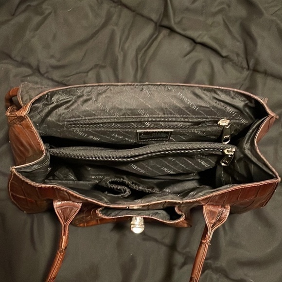 Vintage Jane Shilton London Brown Faux Reptile Leather Purse - Picture 4 of 8